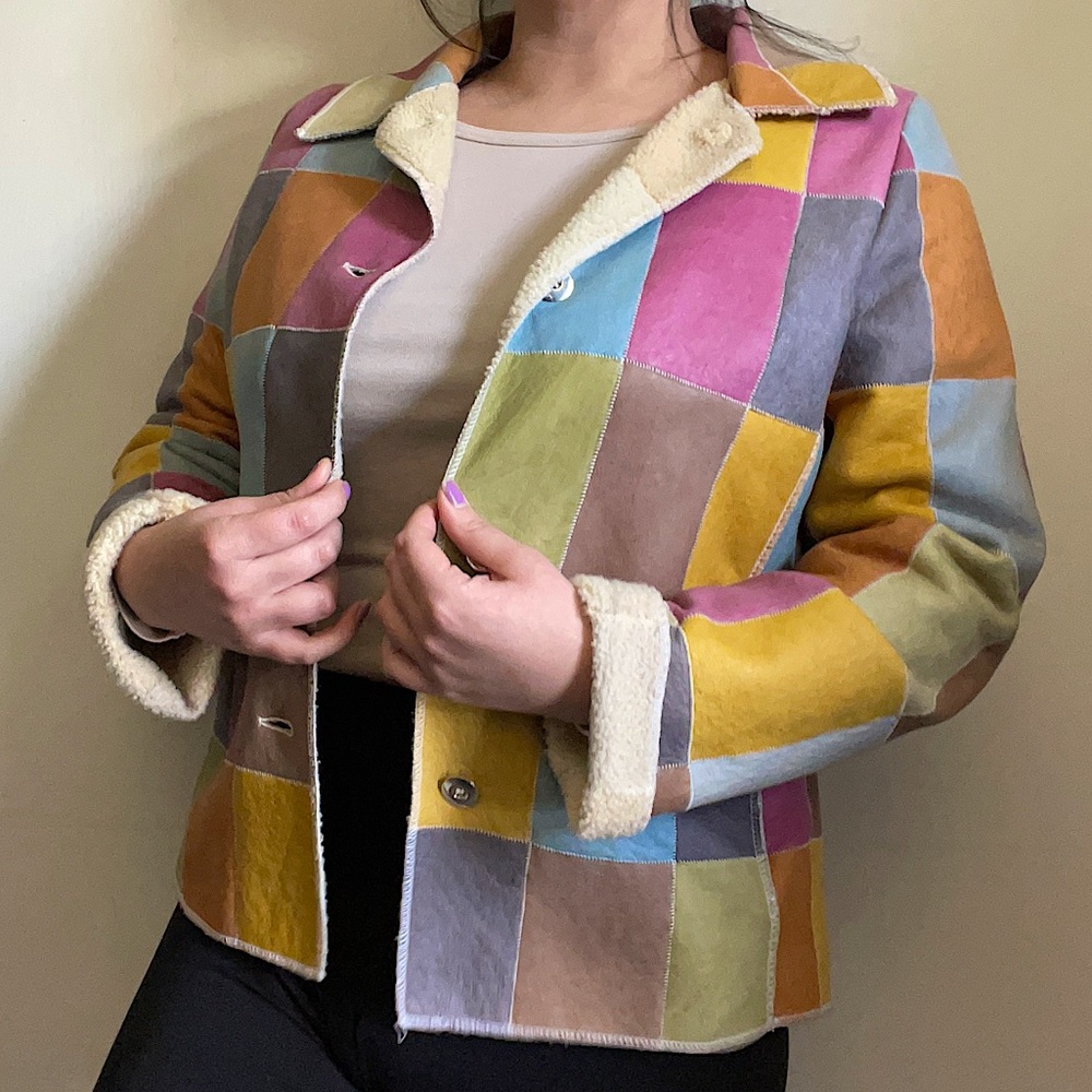 Werner Christ Leather Patchwork Jacket - image 3